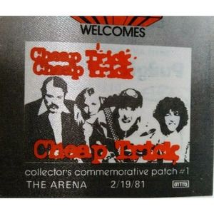 Cheap Trick 1981 Vintage Backstage Pass Original New Wave Rock Music Patch